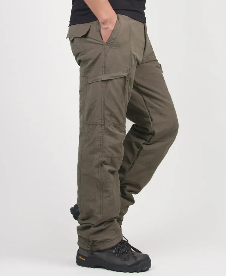 Мужские зимние двухслойные мужские камуфляжные грузовые штаны, мешковатые штаны для мужчин, военные тактические штаны, флисовые длинные брюки, размер M-3XL - Цвет: XK121 Camel