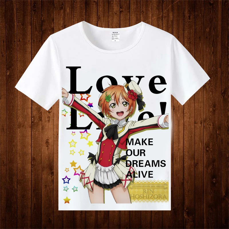 Аниме Lovelive Котори минами Ядзава Нико Тодзио Нозоми Косплэй футболка лето хлопок