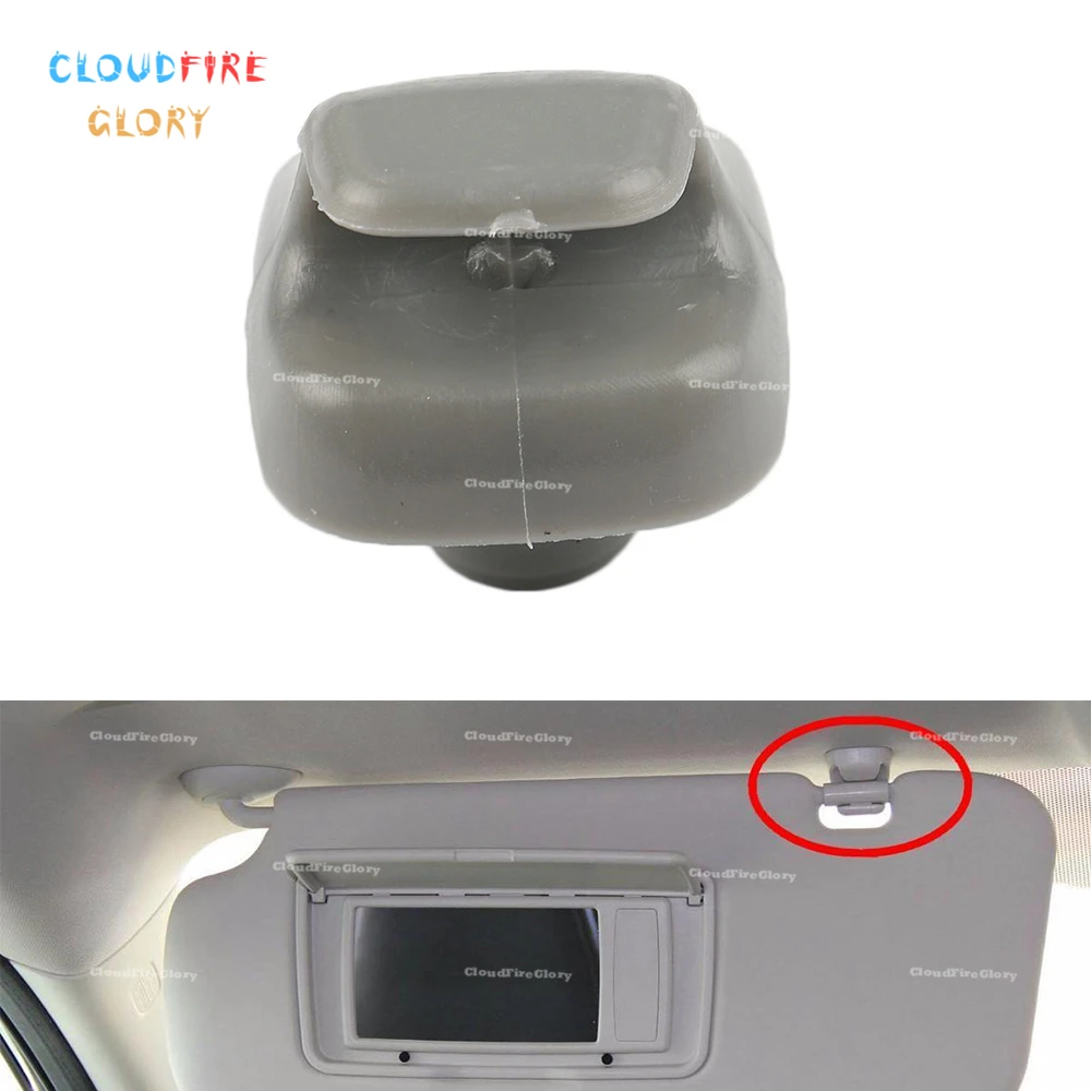 

CloudFireGlory 88217-S04-003 Sun Visor Sunvisor Hook Clip Retainer Holder Grey Gray For Honda Accord Civic CR-V Odyssey Pilot