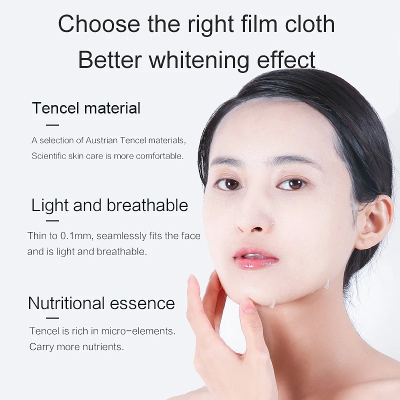 Fonce Skin WhiteningTreatment Fade Freckle Dark Silk Hyaluronic acid Facial Mask Moisturizing Bright Skin 20 piece