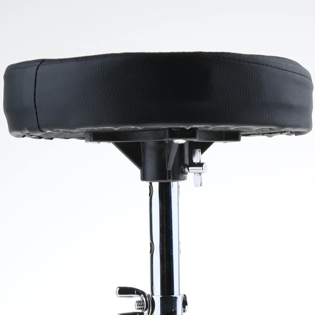 Tooyful Adjustable Metal Tripod Children Padded Stool Stand Chair for Guitar Piano Drum Playing