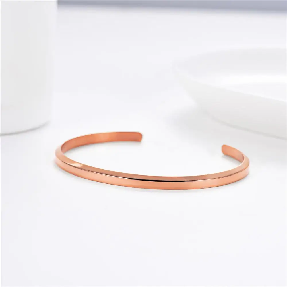 rose gold color-S Модный Браслет-манжета цвета розового золота с открытым носком для женщин, повседневная одежда, большой/маленький размер, GH3336G - Окраска металла: rose gold color-S
