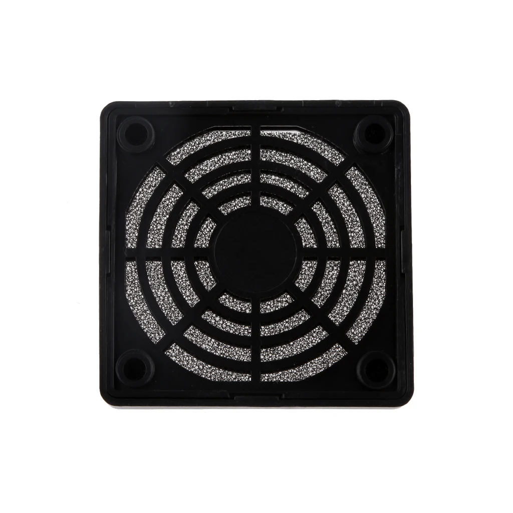 1xPC Computer 6cm Axial Fan Dust IP40 Filter Guard Protector Case Clip Sponge 