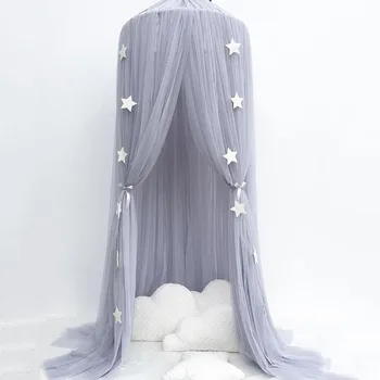 

Multicolor Hanging Kids Baby Bedding Dome Bed Cotton Mosquito Net Bedcover Curtain For Baby Kids Reading Playing Home Decor