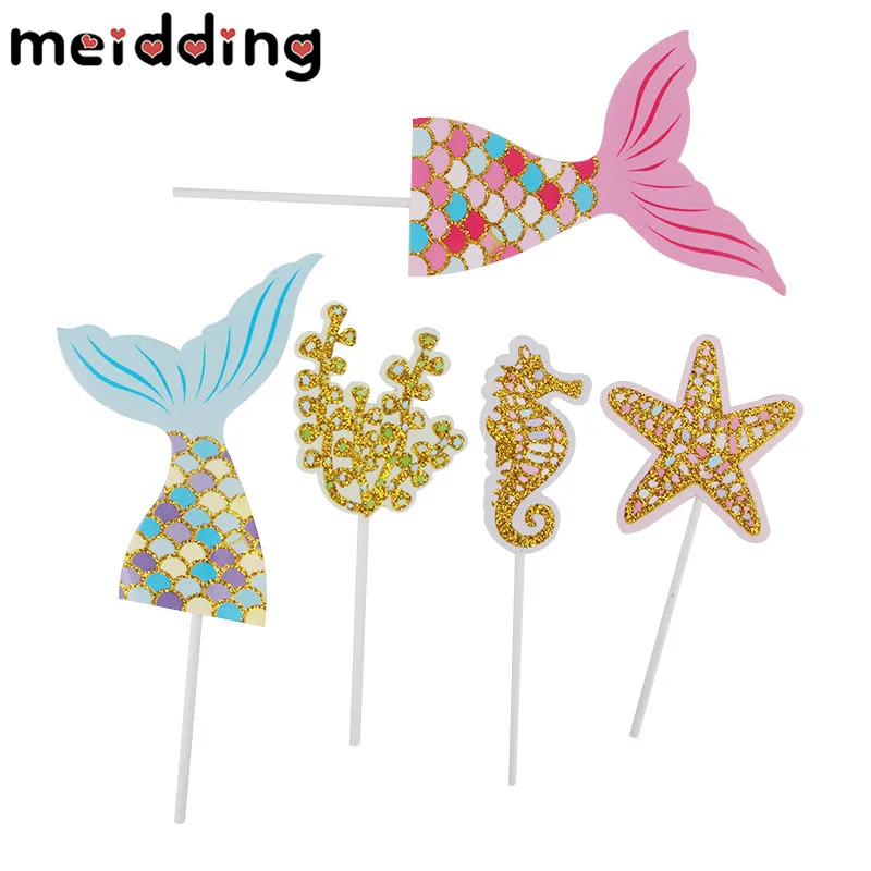 44pcs Mermaid Balloon Arch Set Mermaid Tail Ballons Little Mermaid