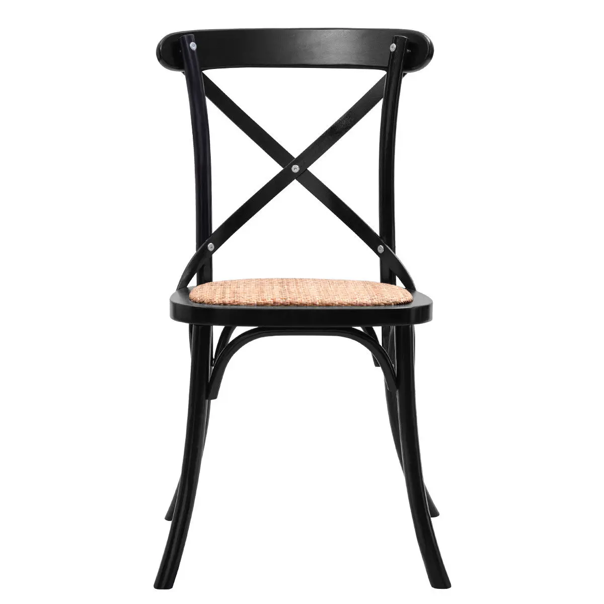 Giantex Set of 2 Cross Back Dining Side Chair Solid Wood Rattan Seat Modern Living Room Dining Room Furniture HW56269BK Giantex Set of 2 Cross Back Dining Side Chair Solid Wood Rattan Seat Modern Living Room Dining Room Furniture HW56269BK