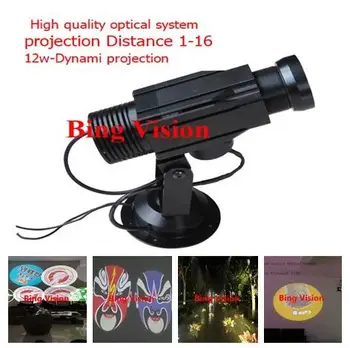 

High quality LED advertising image projections lamp, led logo projections light 12w rotating projection lamp lndoor/5-color