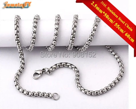 Цепочка Из Нержавеющей Стали 316L 2 5 мм ширина 16 28 дюймов|chain necklace|stainless steel chainsteel chain |