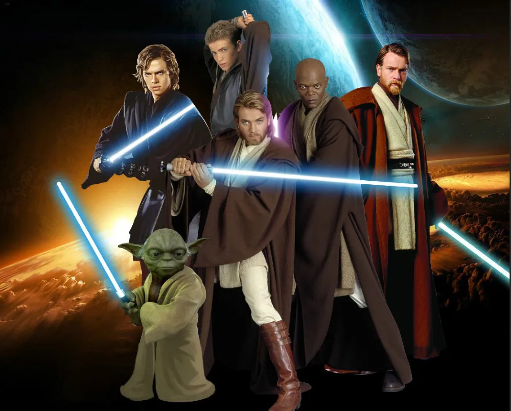 10x10FT Yoda Anakin Skywalker Luke Mace Windu Qui Gon Jinn Custom