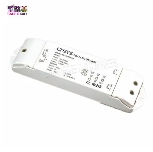 

LTECH DALI-36-12-F1P1 Intelligent led power AC100V - 240V input DC 12V 3A 36W output PUSH DIM CV DALI Led Dimming Driver