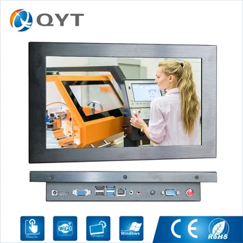

11.6 inch Embedded Fanless Industrial Panel With -20 60 Working windows xp/windows10 Intel j1900 2.0GHz
