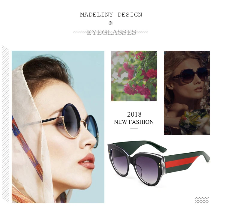 MADELINY, модные, винтажные, кошачий глаз, солнцезащитные очки, для женщин, кошачий глаз, стиль, Роскошные, солнцезащитные очки, фирменный дизайн,, Ретро стиль, очки, UV400, MA426