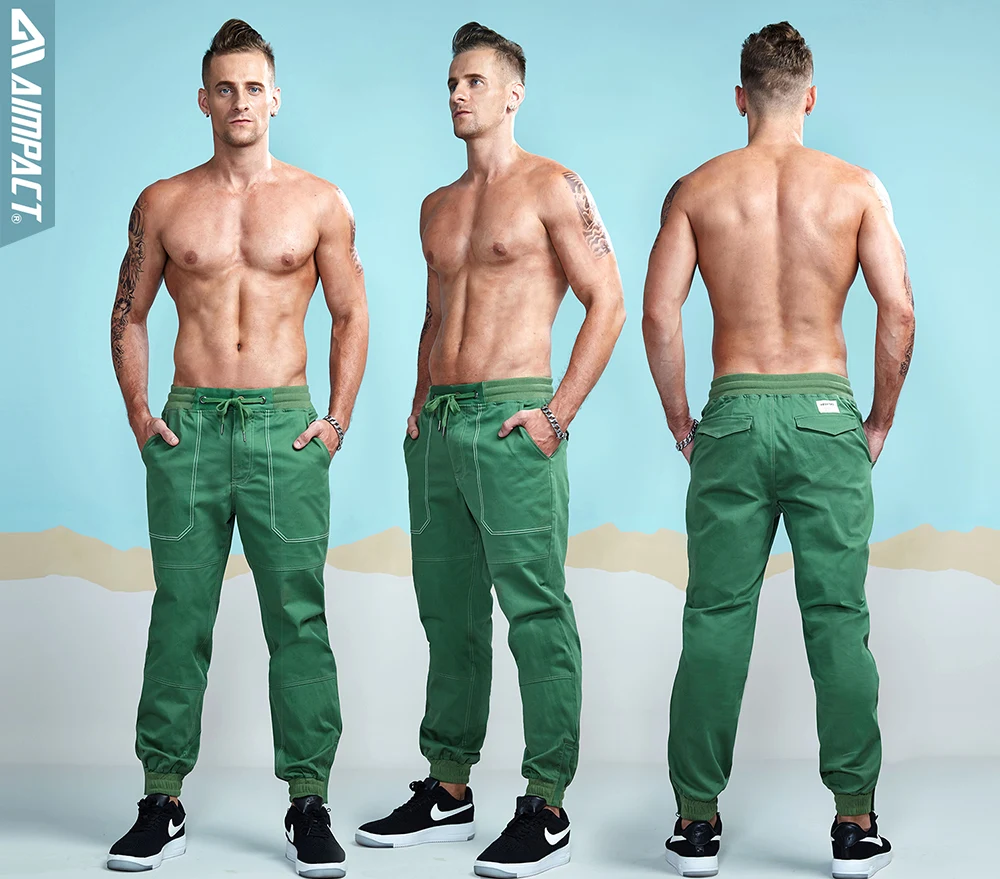 Aimpact 2017 Men Casual Pants Fashion Chino Jogger Pant  (4)
