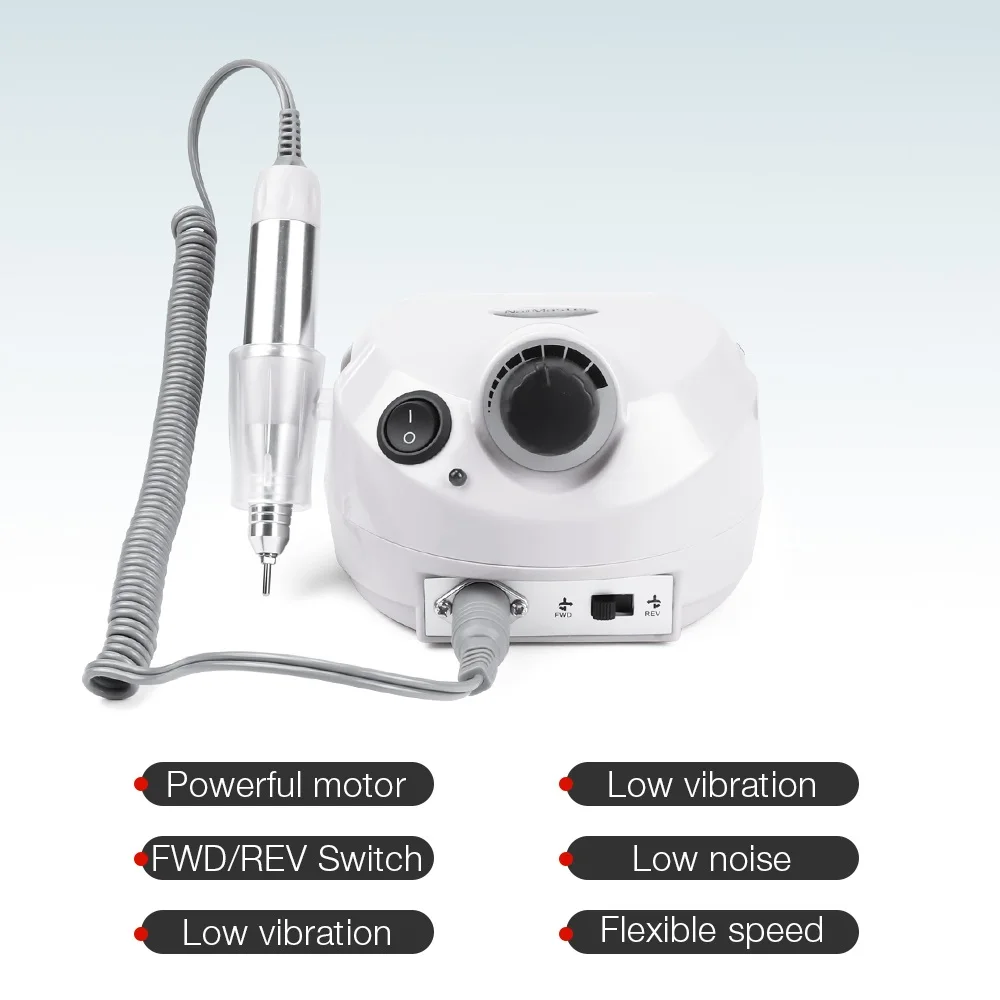Máquina de Broca do Prego Equipamento do Prego Broca do Prego Elétrica Manicure Pedicure Arquivos Acessório Bits 300 Pçs Lixar 30w 35000rpm Pro 11 Brocas elétricas p manicure e acessórios