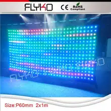 ali expres Китай светодиодное освещение сцены Черный занавес led видео занавес