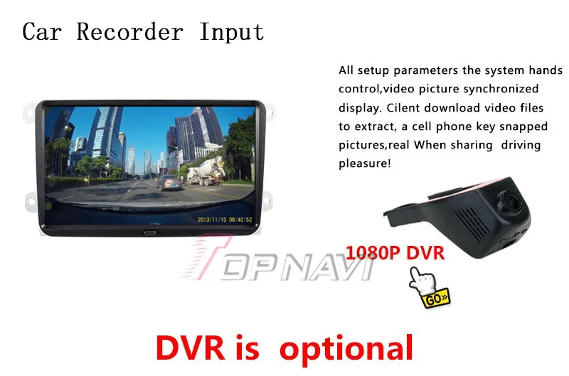 Excellent Topnavi 9" Quad Core Android 6.0 Car GPS Navigation for VW Magotan Autoradio Multimedia Audio Stereo,NO DVD 31