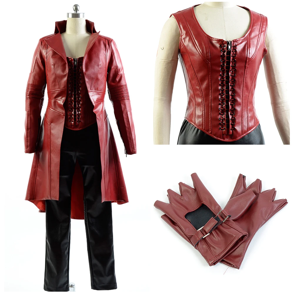 

Movie Captain America Civil War Scarlet Witch Wanda Maximoff Cosplay Costume Halloween Adult Women Costume Scarlet Witch Costume