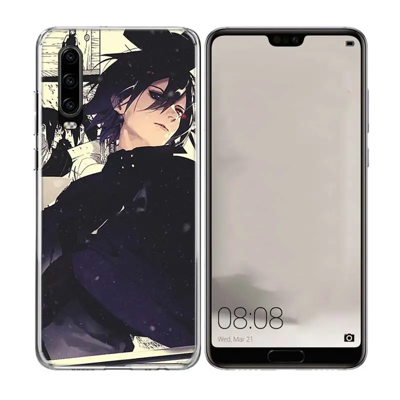 Аниме Uchiha Наруто силиконовый чехол для телефона huawei mate 10 20 Pro Lite 20X S RS Y5 Y6 Y7 Y9 2019 Prime