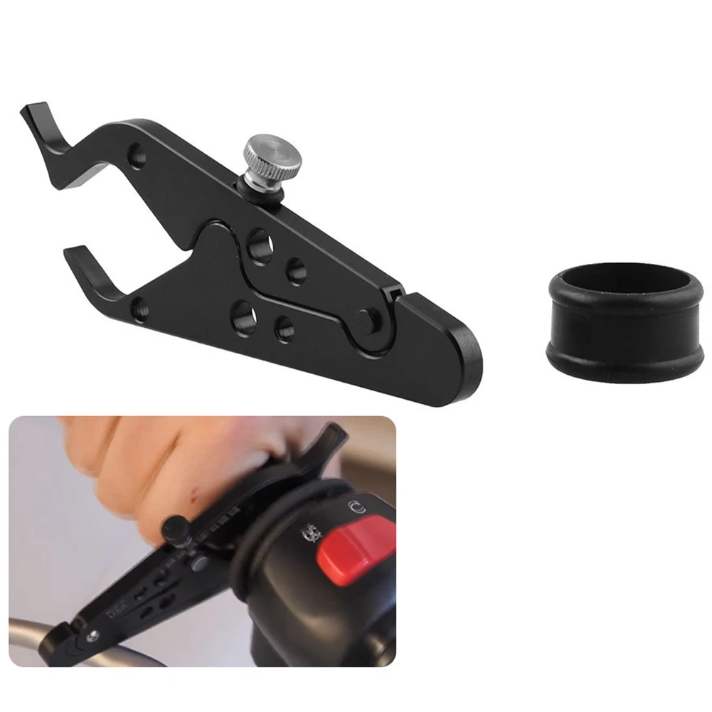 

Accessory Throttle Lock Clamp Fixator Scooter Roll Bar Motorcycle System Cruise Control Assist With Rubber Ring Aluminum