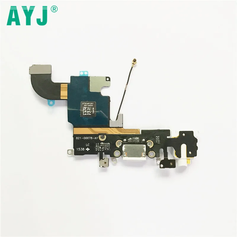 AYJ 10 шт./лот зарядный порт USB док-разъем гибкий кабель для iPhone 6S 4 7 &quotplus 5 5''