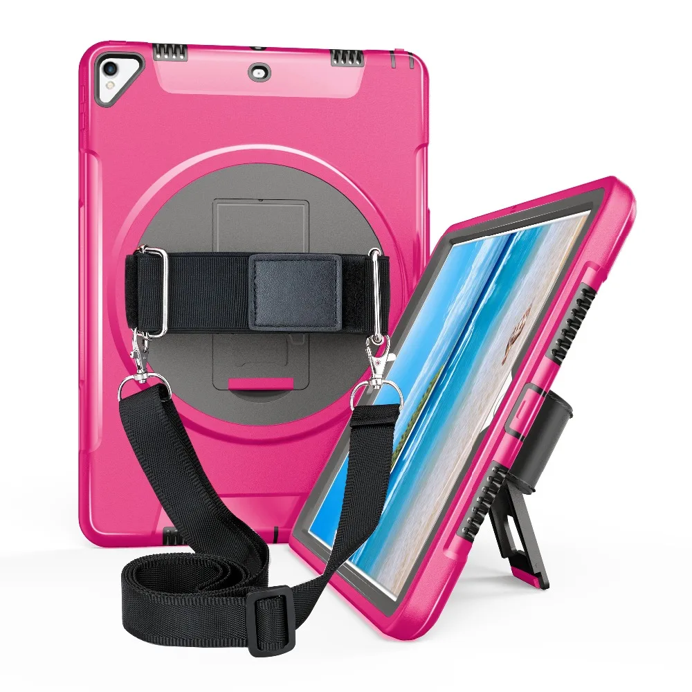 

Miesherk Case for iPad Pro 10.5 Protective Shell with 360 Rotating Flexible Kickstand and Neck Strap Case For iPad Tablet 10.5