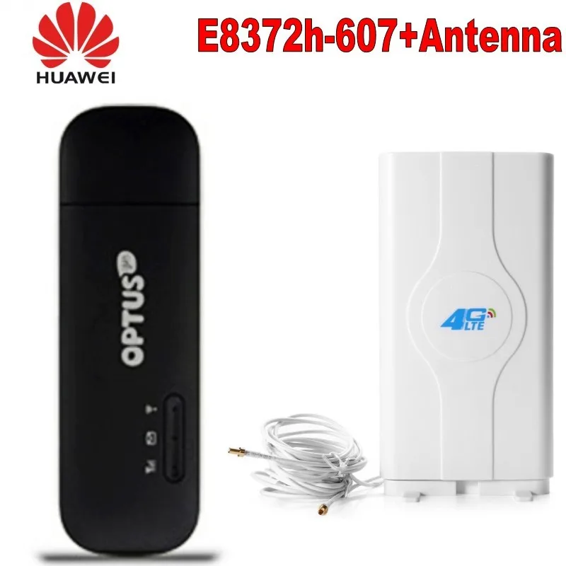 Huawei E8372h 607 разблокировка 150 Мбит/с LTE 4G МОДЕМ WiFi маршрутизатор Поддержка B3 B7 B8 B28 B40