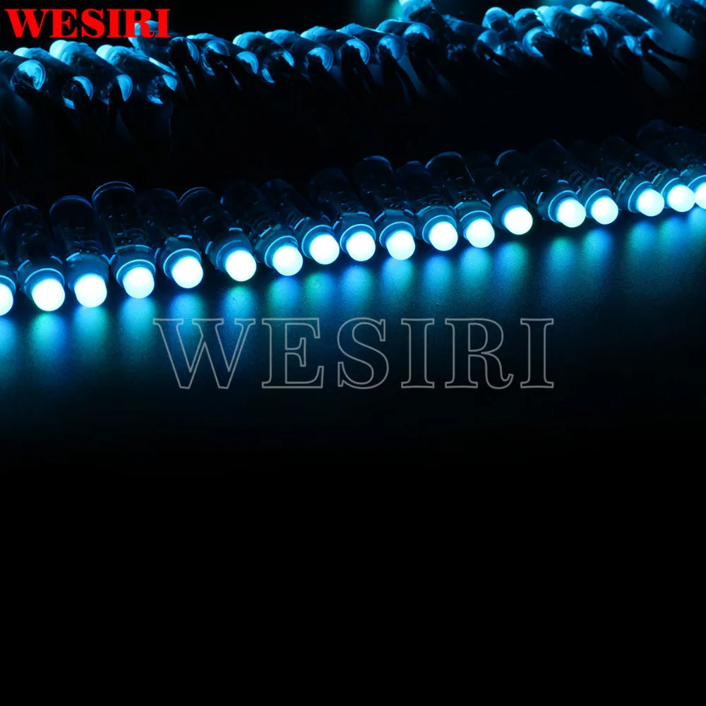 50 шт./лот 12 мм WS2811 2811 IC RGB СВЕТОДИОДНЫЕ пиксели модуль гирлянда IP68 5 В для