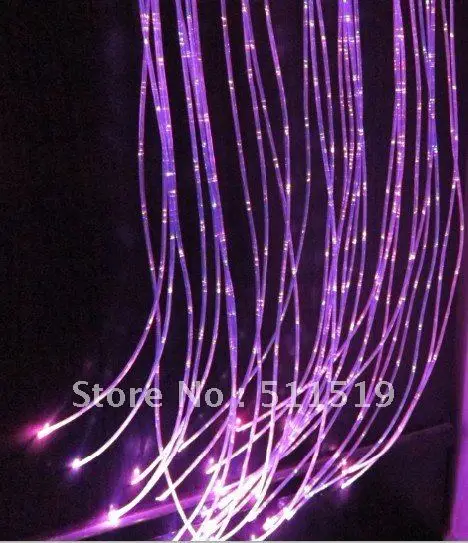 

side glow fiber optic sensory kit with60strands twinkle calbe 3m long+16W RGB light engine with remote