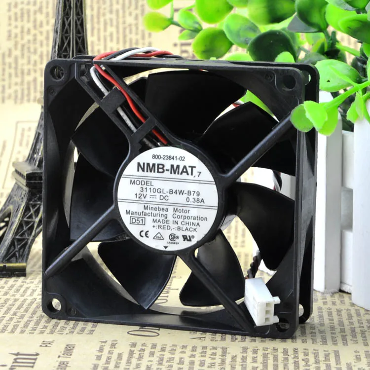 Оригинальный NMB 8025 8 см 80 мм 3110KL 04W B79 для переключателя 2851 2821 DC 12V 0.38A инвертор
