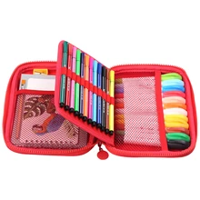 Разноцветный жирной Карандаши Водонепроницаемый ручка Профессиональный Цветной Pen Set для Книги по искусству школьников канцелярские эскиз поставки с мешком