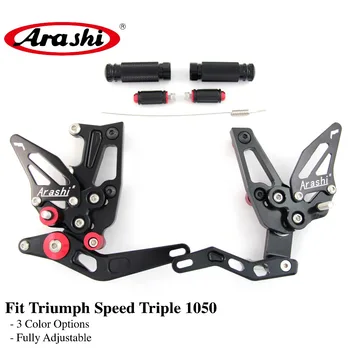 

Arashi Rider Rearset Adjustable Footrests For TRIUMPH Speed Triple 1050 2011 - 2014 Foot Pegs Footrest Rest 2012 2013 Aluminum