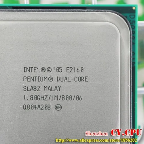 Двухъядерный процессор Intel Pentium E2160 cpu(1,8 ГГц/1 м/800 ГГц) Socket 775