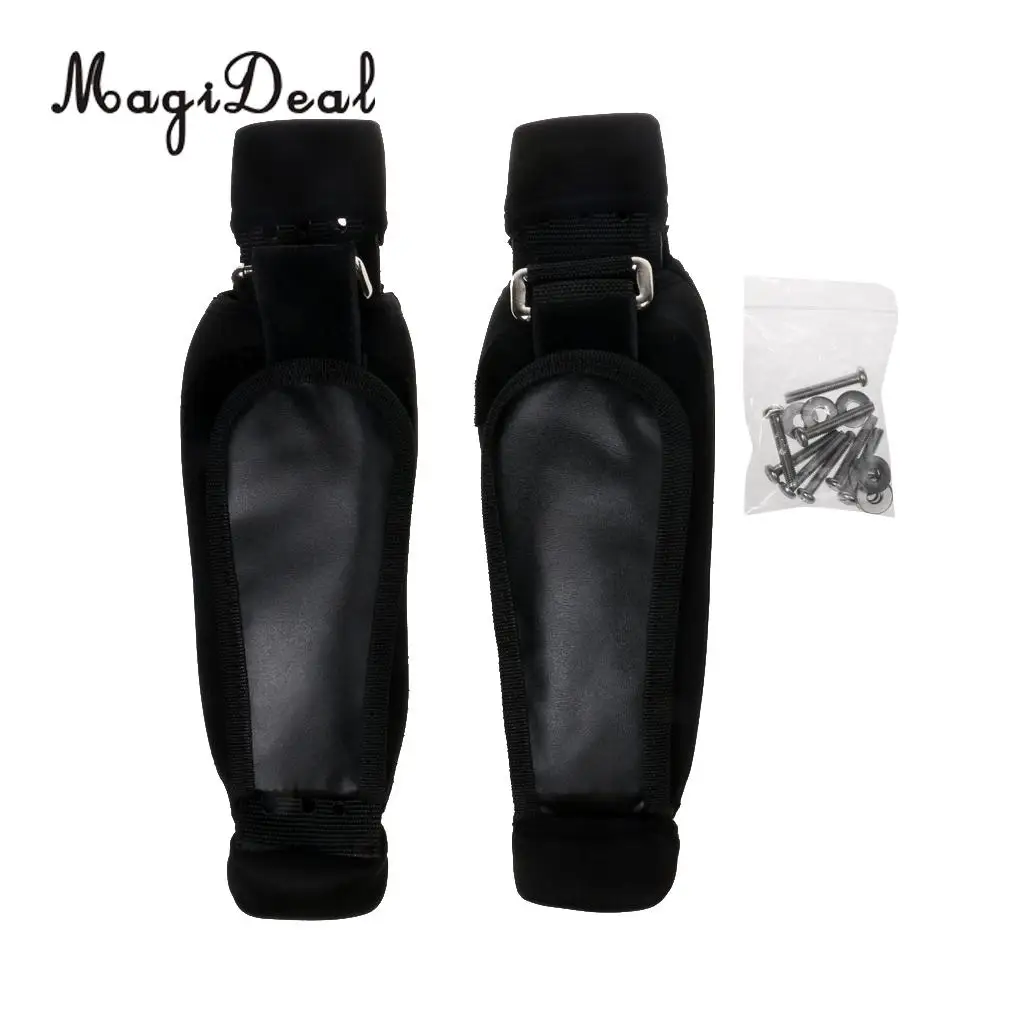 

MagiDeal Adjustable 1 Pair Nylon Kitesurfing Foot Strap Safety Replacement for Outdoor Water Sports Surf Board Accessory Black