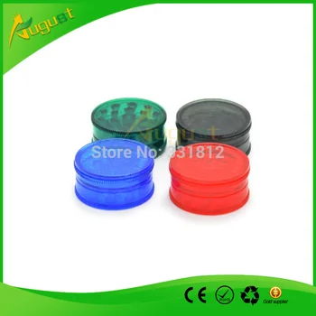 

500pcs/lot new Herb Plastic Grinder Grass Leaf Magnetic 3 Part Shark Teeth Pollinator