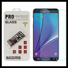 1000 шт./лот премиум-класса с уровнем твердости 9 H 0,3 мм 2.5D закаленное Стекло Экран протектор для samsung Galaxy Note 5 N9200 защитная пленка