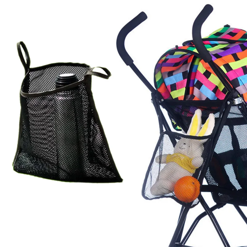 

Home storage net bag stroller hanging bags mesh useful bag folding umbrella car storage accessories