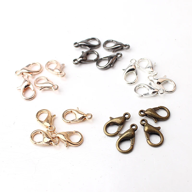 Necklace Gold Filled Silver Findings clasps lobster clasp gold safety 12mm