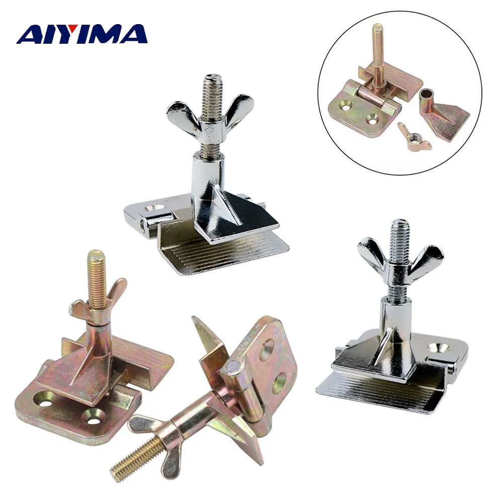 

2 Pcs/Set Butterfly Hinge Clamp Silk Screen Printing Metal Clampimg DIY Hobby Thickening Fixed Clip Chromium-plated Tool
