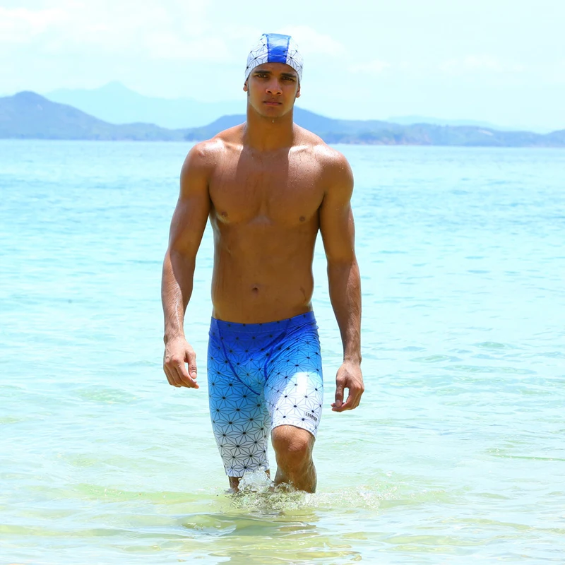 mens red swim trunks