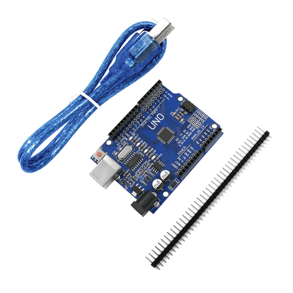 

For UNO R3 CH340G+MEGA328P Chip 16Mhz for Arduino R3 Development board with USB Cable