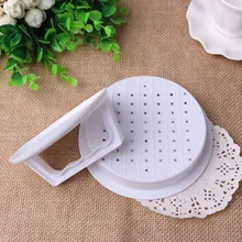 1 комплект круглой формы гамбургер пресс пищевой пластик гамбургер мясо говядины гриль бургер ПРЕСС Патти производитель формы кухонный инструмент A