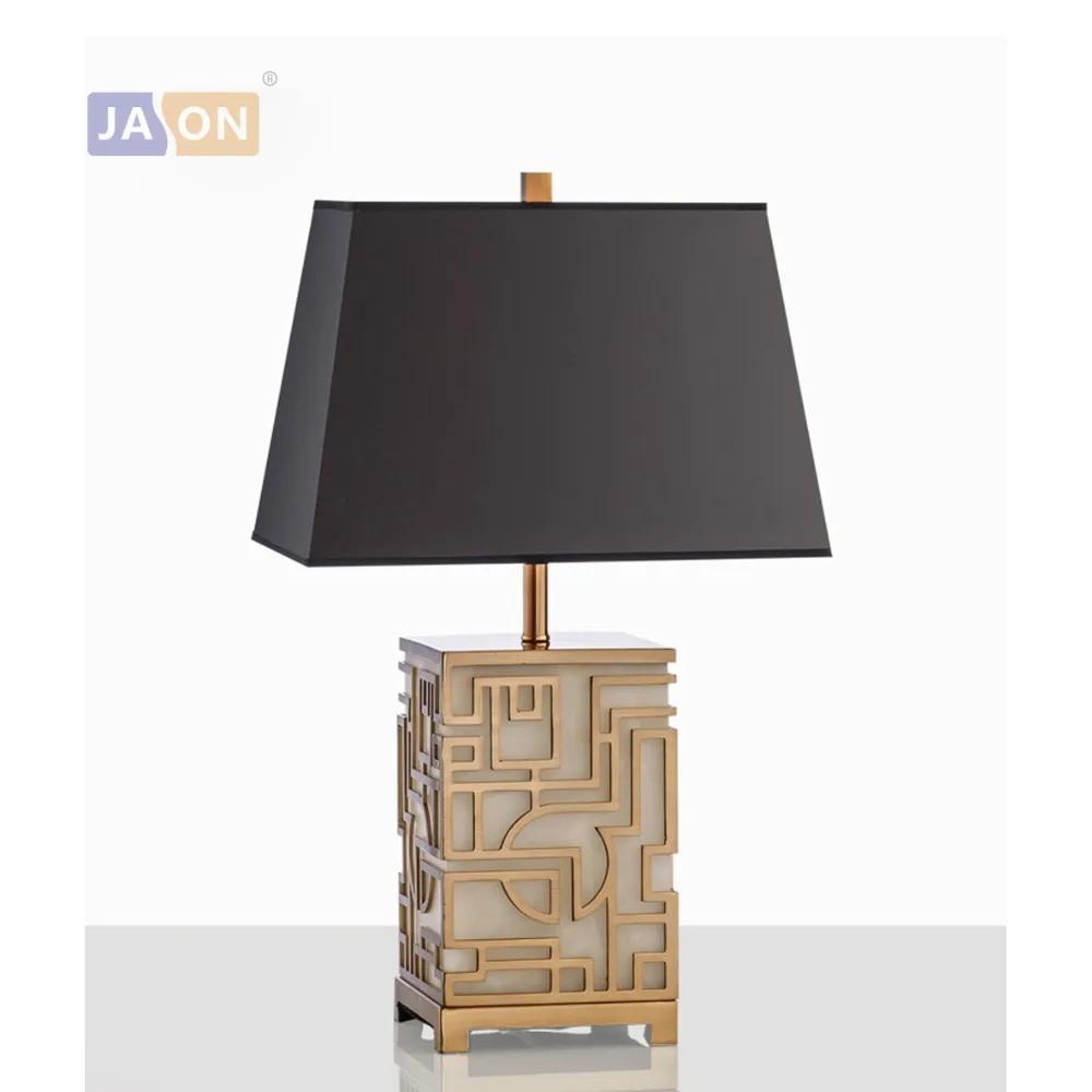 led e27 Postmodern Iron Fabric Marble Gold Black LED Lamp. LED Light. Table Lamp. Desk Lamp.LED Dest Lamp For Bedroom Foyer