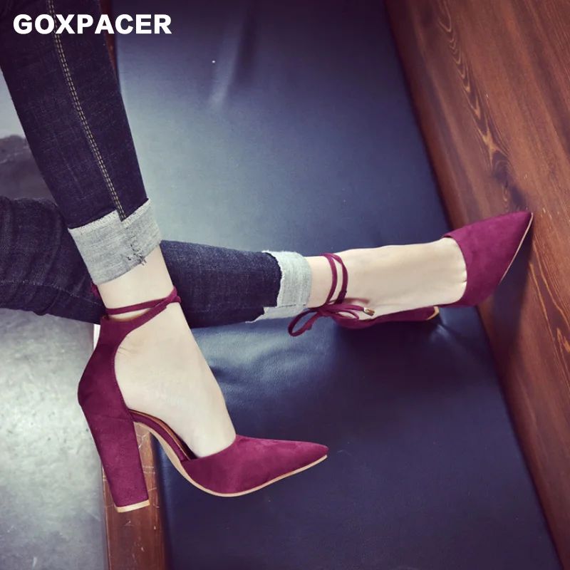 Женские босоножки на высоком каблуке GOXPACER разноцветные лето 2019|Боссоножки и