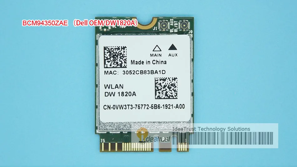 BCM94350ZAE DW1820A 802.11ac VW3T3 BT4.1 867 Мбит/с BCM94350 M2 NGFF Wi-Fi Беспроводной сетевая карта лучше, чем BCM94352Z DW1820