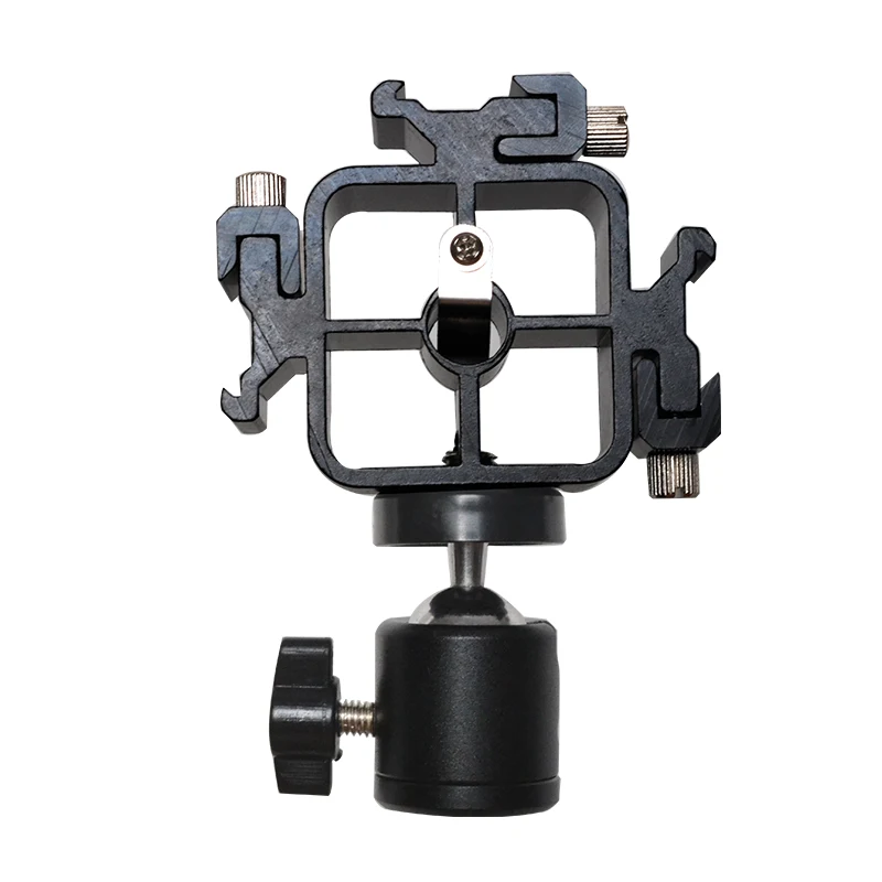 

3 pieces hot shoe flash bracket mount and 1\4 screw aluminum ball head set light metal bracket Photography umbrella stand