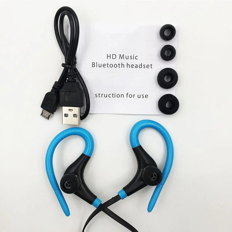 Беспроводные Bluetooth наушники Спортивная стерео гарнитура с басами V4.1 для Xiaomi Iphone