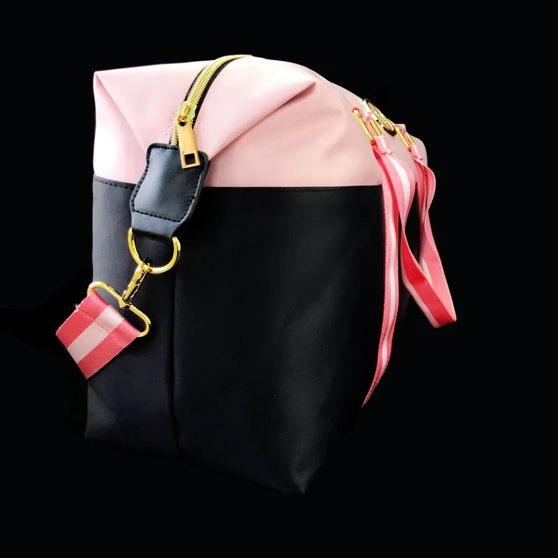 Оксфорд розовый письмо печати сумка дорожная сумка Открытый Спорт Тренажерный зал Фитнес сумка независимых обувь сумка для хранения Sac De Спорт