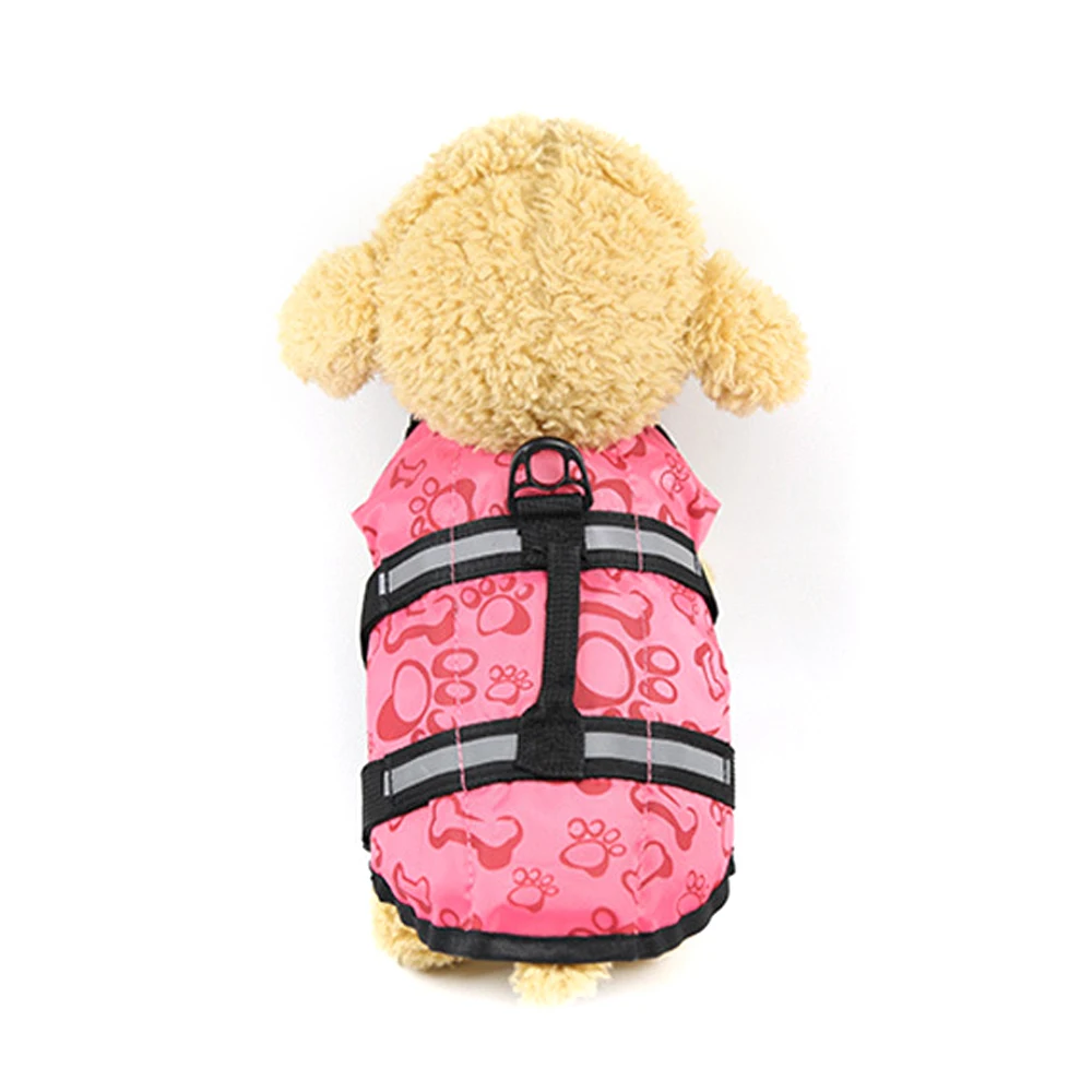 Открытый щенок спасательная одежда для плавания защитная одежда жилет для плавания костюм для XS-XL на открытом воздухе собака поплавок собачка спасательный жилет жилеты - Цвет: rose red