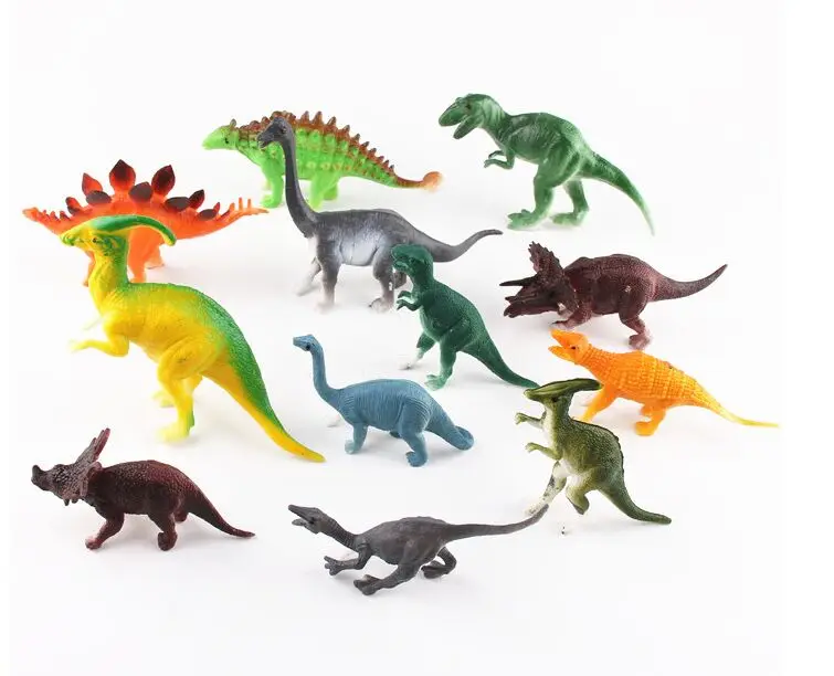 Package mail 12pcs/lot plastic dinosaur toy Jurass...