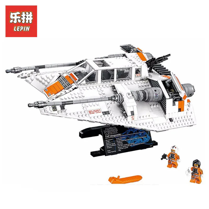 

Lepin 05084 Star Wars Series Snowspeeder Self-Lock Model Building Blocks Bricks Educational Toys for boys Gift LegoINGlys 10129